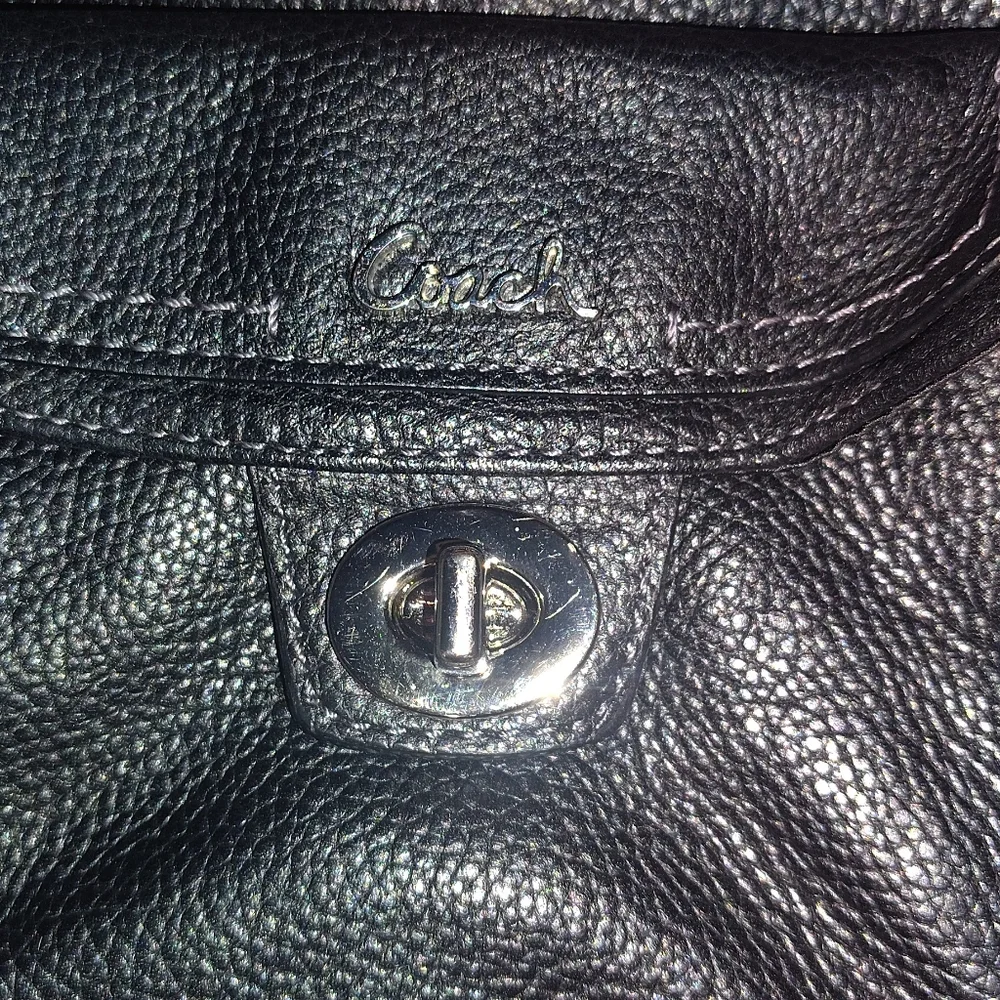 Coach Black Leather Crossbody Bag - Picture 4 of 6